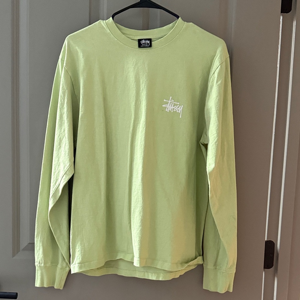 Stussy Light Green Long Sleeve Tee